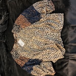 Oddy size 1x blouse w/mixed media